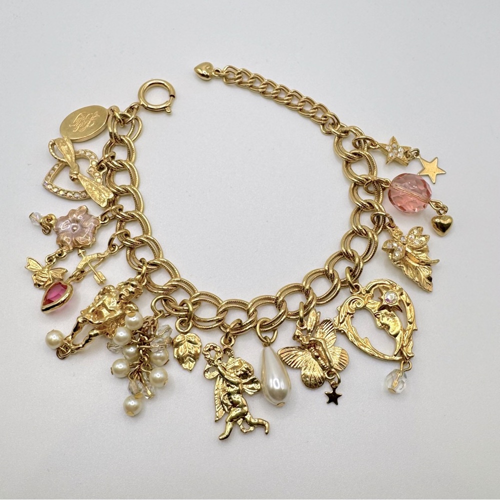 Kirks Folly Midummer Night’s Dream Cherub and Fairy Charm Bracelet - Picture 1 of 8